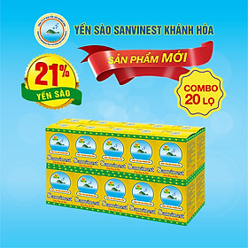 [Combo 20 lọ] Nước Yến sào Sanvinest Khánh Hòa Đông Trùng Hạ Thảo 70ml - S208