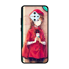 Ốp Lưng in cho Vivo S1 Pro/ Vivo V17 Mẫu Nàng Đồng Phục Đỏ - Hàng Chính Hãng