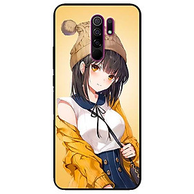 Ốp lưng dành cho Xiaomi Redmi 9 mẫu Cô Gái Áo Vàng
