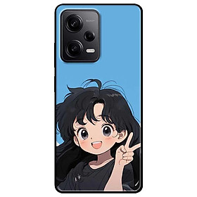 Ốp lưng Redmi 12 - Redmi note 12 4G - 12 Pro 4G - 12 Pro 5G  - Ảnh Đôi Say Hi - Hàng Chính Hãng