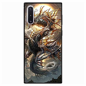 Ốp lưng in cho Samsung Note 10 Rồng Trăng