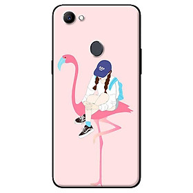Ốp in cho Oppo F5 Hạc Hồng Và Cô Gái - Hàng chính hãng