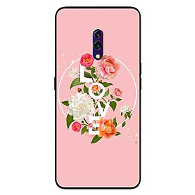 Ốp lưng in cho Realme X Mẫu LOVE Hoa