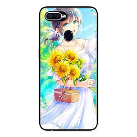 Ốp Lưng in cho Realme 2 Pro Mẫu Nàng Váy Trắng Hướng Dương - Hàng Chính Hãng