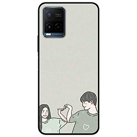 Ốp lưng dành cho Vivo Y21 - Vivo Y21s mẫu Cặp Đôi Tim
