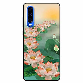 Ốp lưng in cho Huawei P30 Mẫu Bảy Đóa Sen