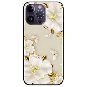 Ốp lưng dành cho Iphone 14 - Iphone 14 Plus - Iphone 14 Pro - Iphone 14 Pro Max - Hoạ Tiết Hoa Vàng Sứ