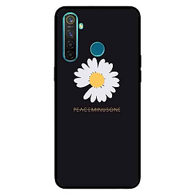 Ốp Lưng in cho Realme 5 Pro Mẫu Peace Hoa Cúc  - Hàng Chính Hãng