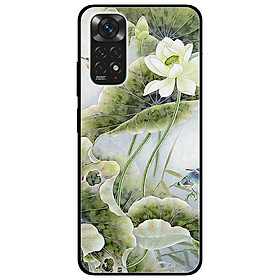 Ốp lưng dành cho Xiaomi Redmi Note 11 4G - Sen Trắng Chú Chim