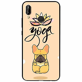 Ốp lưng in cho Huawei Nova 3i Mẫu Cún Yoga