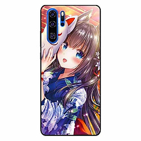 Ốp lưng in cho Huawei P30 Pro Cô Gái Neko