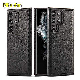 Ốp lưng da cho Samsung S23 ultra 5G full viền cao cấp - hàng chính hãng