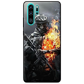 Ốp lưng in cho Huawei P30 Pro Chiến Binh Lửa - Hàng chính hãng