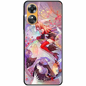 Ốp lưng cho Oppo A15 - A15S - A17 - A17K - A57 4G - A94 5G - A95 5G - Anime Hai Cô Gái Đỏ Đen - Hàng Chính Hãng