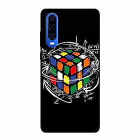 Ốp lưng in cho Huawei P30 Rubik Toán Học