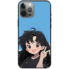 Ốp lưng dành cho Iphone 12 - 12 Pro - 12 Pro Max - 13 Mini - 13 - 13 Pro - 13 Pro Max - Ảnh Đôi Say Hi - Hàng Chính Hãng