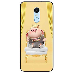 Ốp lưng in cho Xiaomi Redmi 5 Mẫu Heo Vua