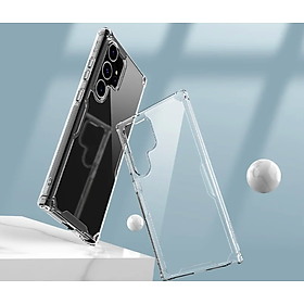 Ốp lưng TPU chống sốc cho Samsung Galaxy S25 Ultra / S25 Plus / S25 / S24 / S24 Plus / S24 Ultra hiệu Nillkin Nature TPU Pro Case (chống chịu mọi va đập bảo vệ các góc, siêu mỏng chỉ 0.6mm) - hàng nhập khẩu