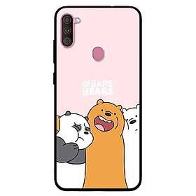 Ốp lưng dành cho Samsung A11 mẫu 3 Chú Gấu Ôm