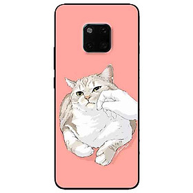 Ốp lưng in cho Huawei Mate 20 Pro Mẫu Mèo Mập