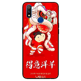 Ốp lưng in cho Realme 3 Mẫu Múa Lân