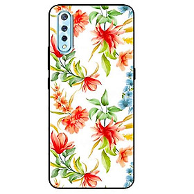 Ốp lưng in cho Vivo S1 Mẫu Cành Hoa Lan Đỏ