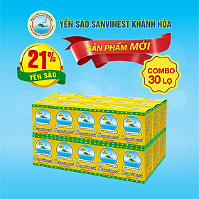 [Combo 30 lọ] Nước Yến sào Sanvinest Khánh Hòa Đông Trùng Hạ Thảo 70ml - S208