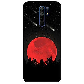 Ốp lưng dành cho Xiaomi Redmi 9 mẫu Mặt Trăng Đỏ