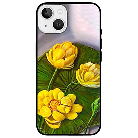 Ốp lưng cho iPhone 12 - iPhone 12 Pro - 12 Pro Max - 13 Mini - iPhone 13 - 13 Pro - 13 Pro Max - Sen Vàng Xanh - Hàng Chính Hãng