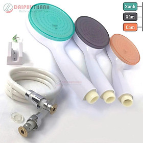 Bộ Tay Sen Tắm Vòi Hoa Sen Nhựa ABS Nhiều Màu ngẫu nhiên - Đủ bộ gồm tay cầm, dây nhựa dẻo, gác sen
