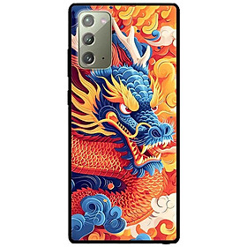 Ốp lưng cho Samsung Note 10 - Note 10 Plus - Note 20 - Note 20 Ultra - Rồng Xanh Sừng Trắng - Hàng Chính Hãng