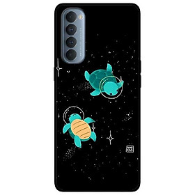 Ốp lưng dành cho Reno 4 Pro mẫu Hai Chú Rùa Xanh
