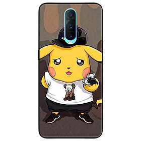 Ốp lưng in cho Oppo R17 Pro Mẫu Pika Nón Đen