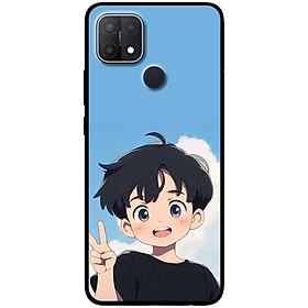 Ốp lưng cho Oppo A15 - A15S - A17 - A17K - A57 4G - A94 5G - A95 5G - Ảnh Đôi Say Hi 1 - Hàng Chính Hãng