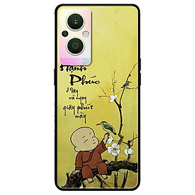 Ốp lưng dành cho Oppo A16K - Oppo A36 / A76 - Oppo Reno 7z 5G mẫu Hạnh Phúc Chú Tiểu Hoa Trắng