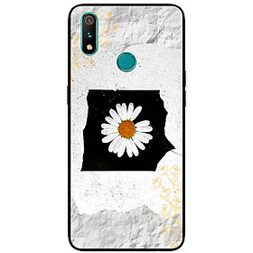 Ốp Lưng in cho Realme 3 Mẫu Hoa Cúc Nền Giấy 1 - Hàng Chính Hãng