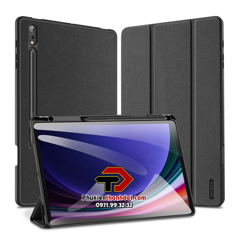 Bao da Dux Ducis Domo dành cho Samsung Galaxy Tab S10+ Plus có khay đựng bút - Hàng chính hãng