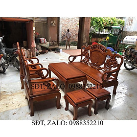 Bộ bàn ghế giả cổ guột gỗ gụ