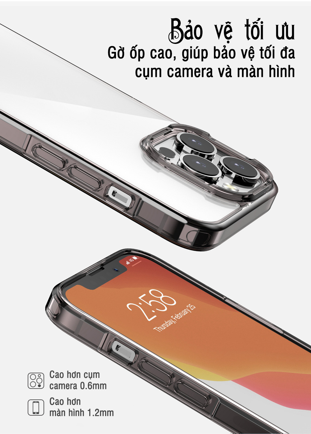 Ốp lưng cứng viền dẻo trong phong cách mới cho iPhone 12 / 13 / 14 / 12 Pro / 12 Pro Max / 13 Pro / 13 Pro Max / 13 Mini / 14 / 14 Pro / 14 Pro Max / 15 Plus/ 15 Pro/ 15 Pro Max / 16 /16 Plus/ 16 Pro / 16 Pro Max - Hàng chính hãng