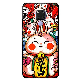 Ốp in cho Huawei Mate 20 Thỏ Trắng Má Đỏ - Hàng chính hãng