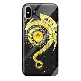Ốp kính cường lực cho iPhone XS MAX mẫu MẶT TRỜI - Hàng chính hãng