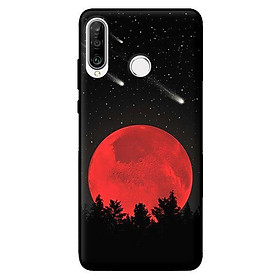 Ốp lưng in cho Huawei P30 Lite Mặt Trăng Đỏ - Hàng chính hãng