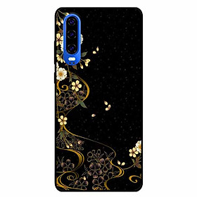 Ốp lưng dành cho Huawei P30 mẫu Hoa Văn Hoa Trắng