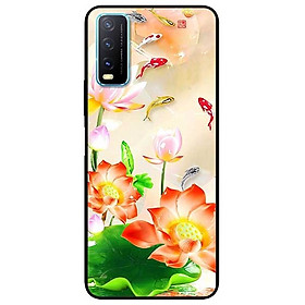Ốp lưng dành cho Vivo Y20 - Y20s - Y12s mẫu Sen Đỏ Và Koi