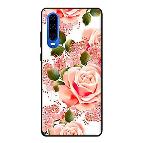 Ốp lưng in cho Huawei P30 mẫu Hoa Hồng Nhạt - Hàng chính hãng