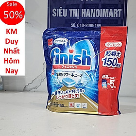 Viên rửa bát Finish All in one Power Cube Nhật 150 viên