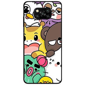 Ốp lưng dành cho Xiaomi Poco X3 mẫu Các Chú Gấu Tập Hợp