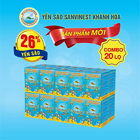 [Combo 20 lọ] Nước Yến sào Sanvinest Khánh Hòa dành cho trẻ em lọ 62ml - S211