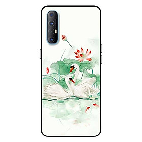 Ốp lưng dành cho Oppo Reno 3 Pro mẫu Đôi Thiên Nga