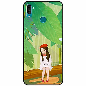 Ốp lưng dành cho Huawei Y9 2019 mẫu Cô Gái Mũ Tiêu Đỏ